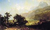Lucerne Canvas Paintings - Lake Lucerne, Switzerland